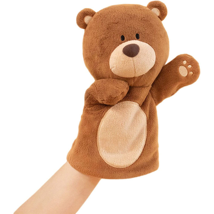 泰迪熊毛绒玩具卡通动物手偶小熊公仔幼儿童舞台表演儿童幼教安抚