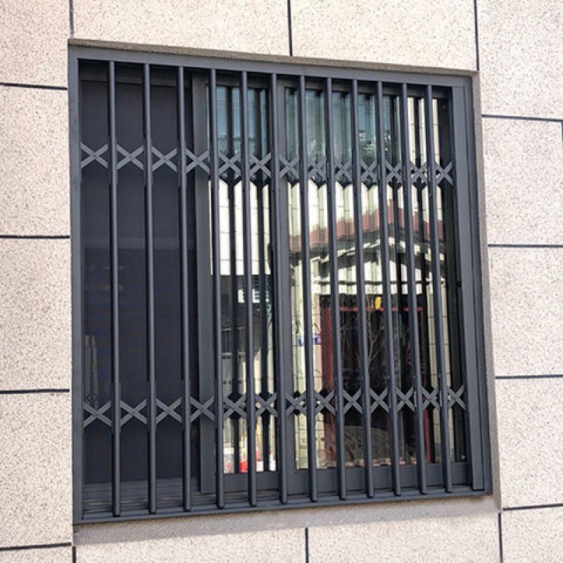 防盗窗铝合金折叠推拉式网阳台可收伸缩闸门室外内置护栏自装厂家