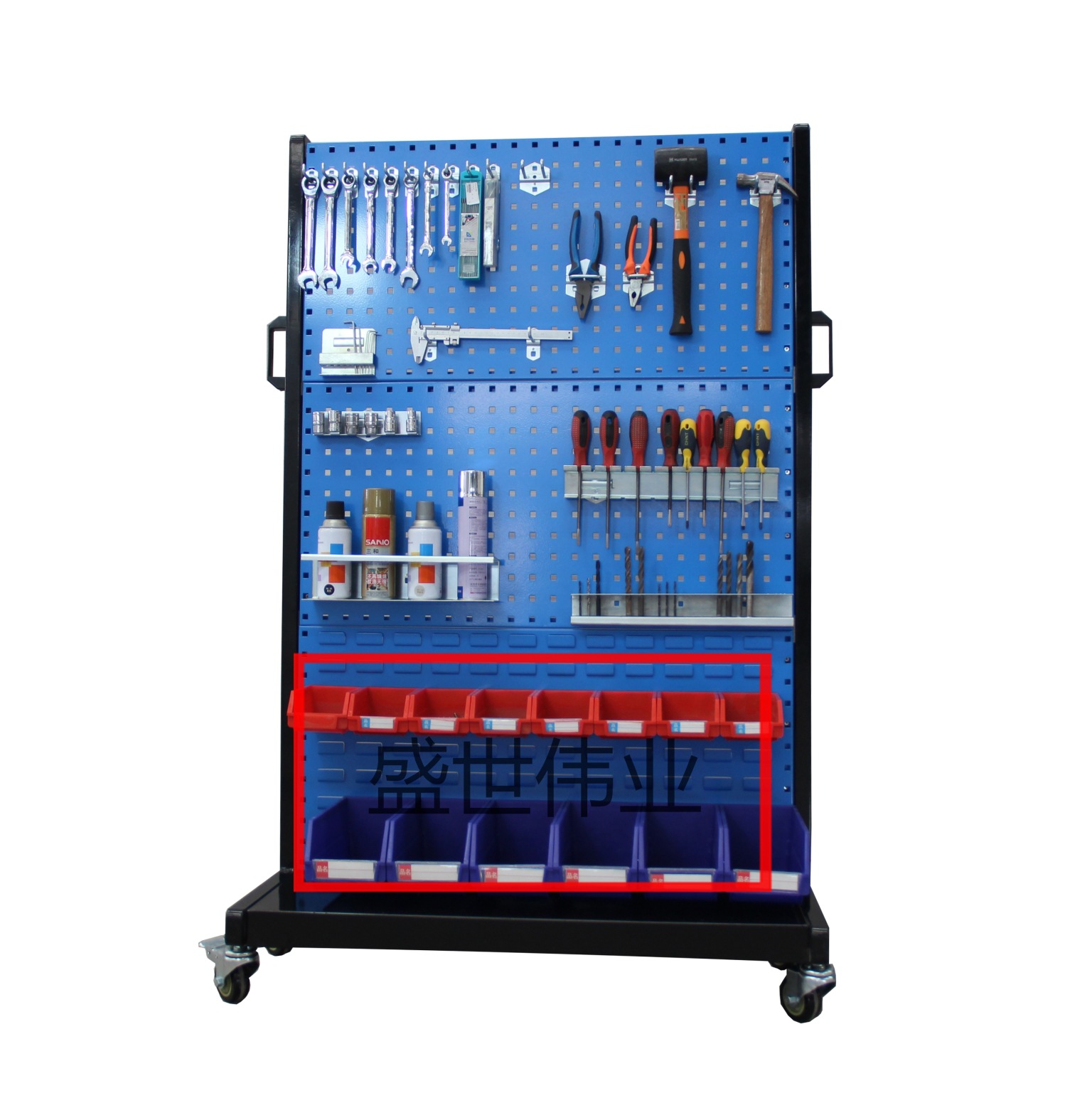 单双面工具架挂板方装灏僖栋逡贫锪霞芪褰工具整理展示架螺丝