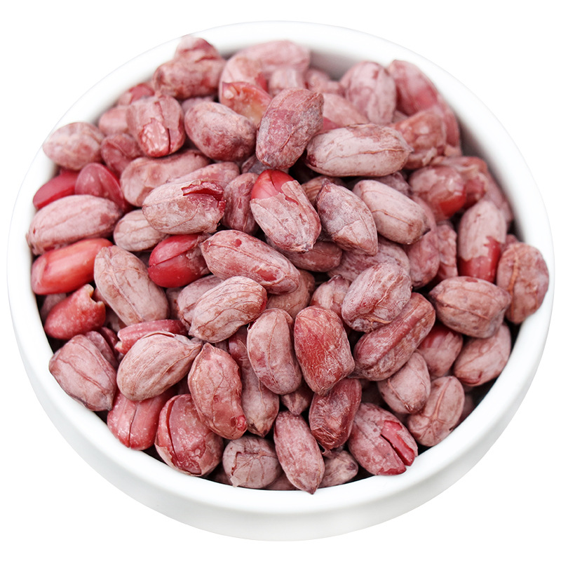 花生米 卤味咸干水煮多味花生仁下酒菜红皮盐爆零食特产 五香花生