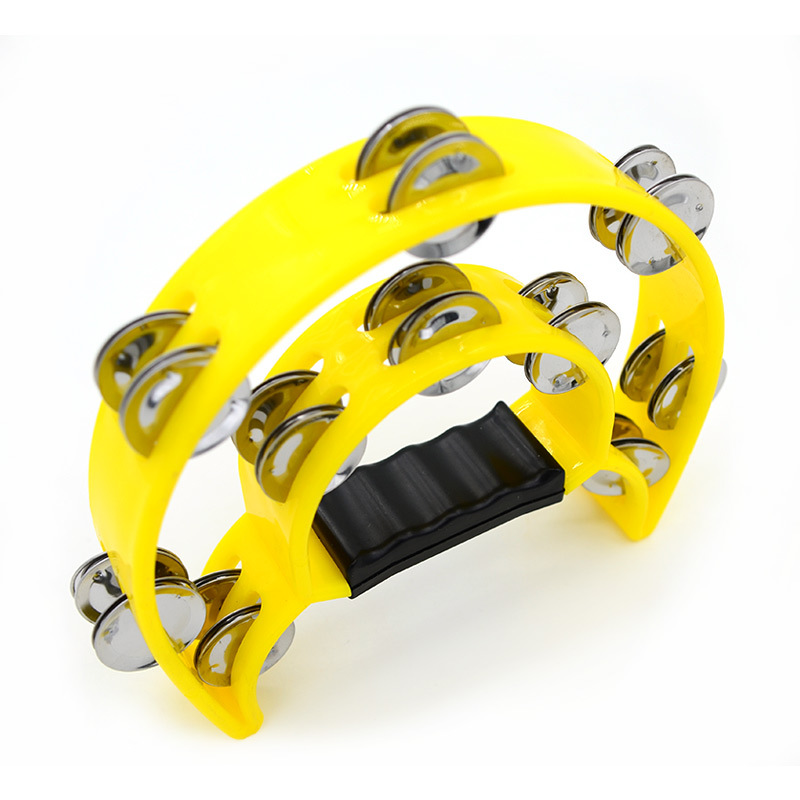 花鼓圈双排鼓圈ktv手摇铃圈奥尔夫半圆晃铃 ktv热场手摇铃