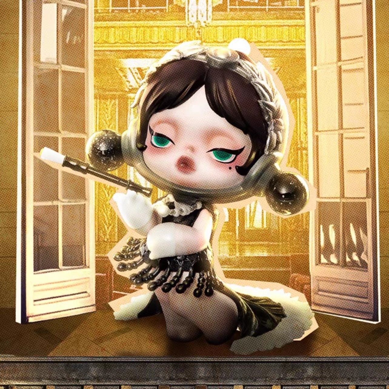 跨境popmart泡泡玛特聚光灯下 pop mart十三周年系列手办盲盒摆件