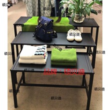 服装店流水台中岛展示桌子童男女装货架橱窗落地式高低鞋包置物柜