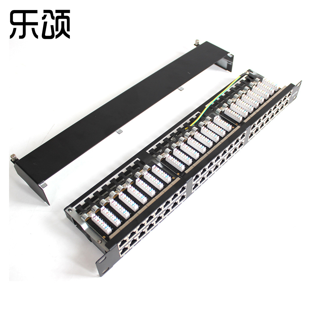 科技有限公司8年中性品牌6口 千兆网络配线架六类rj45非屏蔽配线架