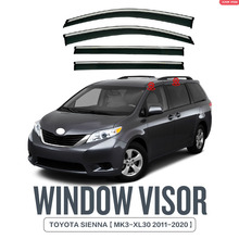 适用于丰田赛那塞纳晴雨挡后视镜雨眉Toyota Sienna Window visor