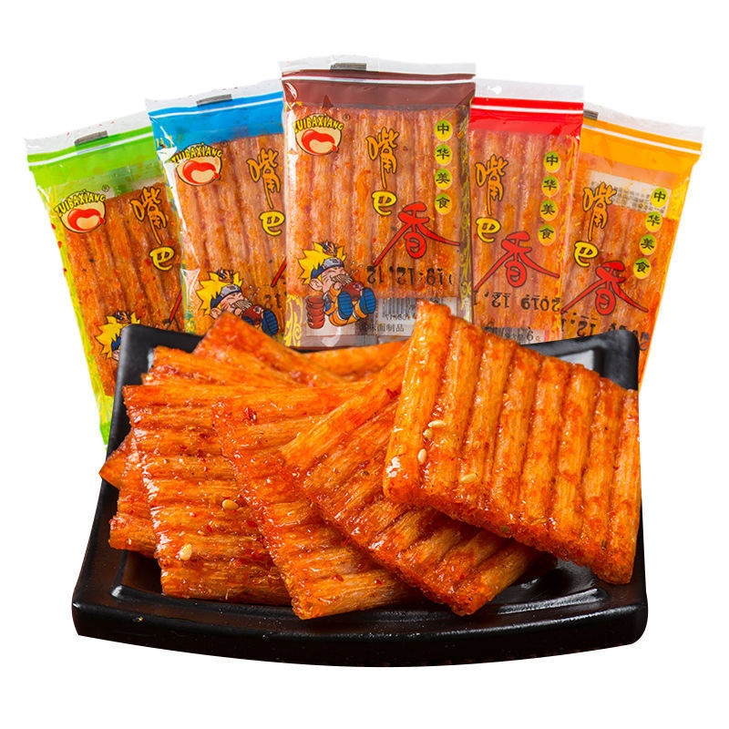 贤哥小小脆58g辣条棒网红8090怀旧儿时小吃包装休闲小零食-报价
