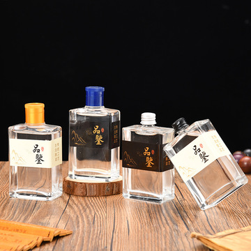 徐州小酒瓶加工晶白料透明密封小酒瓶定制创意带盖酒瓶开模设计