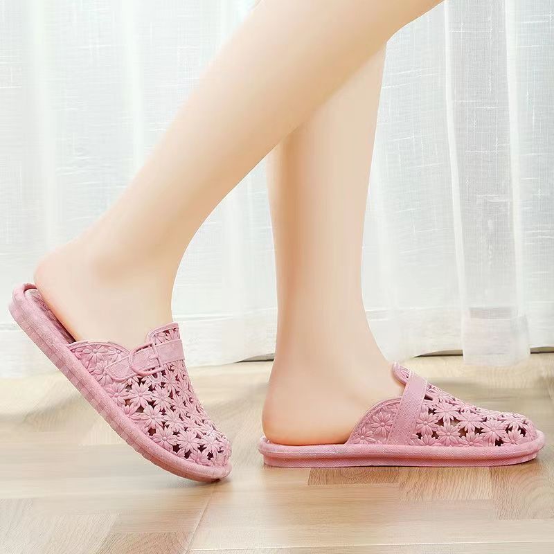 Factory Wholesale New Korean Style Bag Toe Slippers Women's Summer Indoor and Outdoor Fashion Comfortable Half Slippers