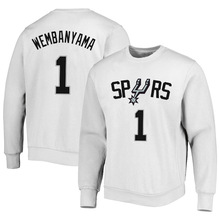 石佛邓肯退役纪念 马刺21号篮球运动休闲秋冬加绒卫衣外套衣服男