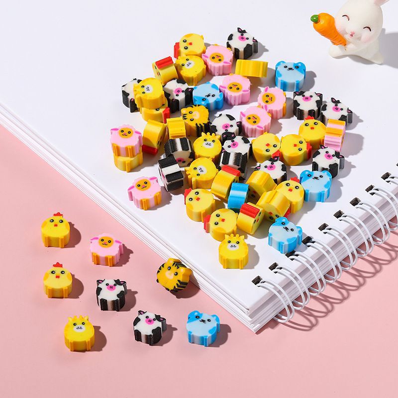 水果橡皮网红卡通橡皮擦太空数字批发小学生奖品多款识图迷你可爱