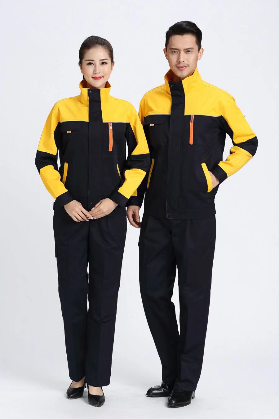 批发劳保服企业公司工装工作服 秋款男女套装车间厂服刺绣印logo