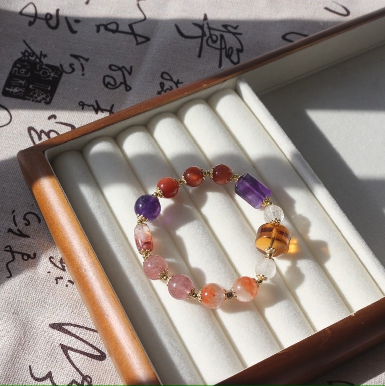 紫水晶,红胶花,红兔毛,白水晶,黄水晶,多宝评价订购说明内容声