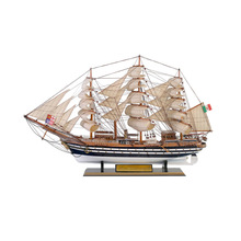 一帆风顺木质帆船模型摆件大型仿真实木船成品工艺船开业乔迁礼物