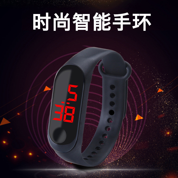 [M3] Spot Factory Button Led Bracelet Watch Children's Male and Female Students Exercise New Gift Watch