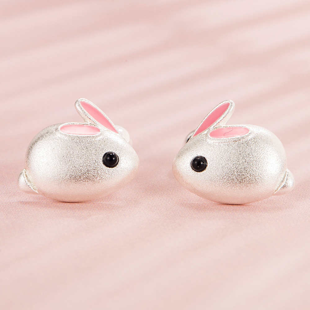 Winkle Cute Bunny Ear Studs New Fashion Ins Earrings Niche Ear Jewelry Cute Cartoon Rabbit Earrings