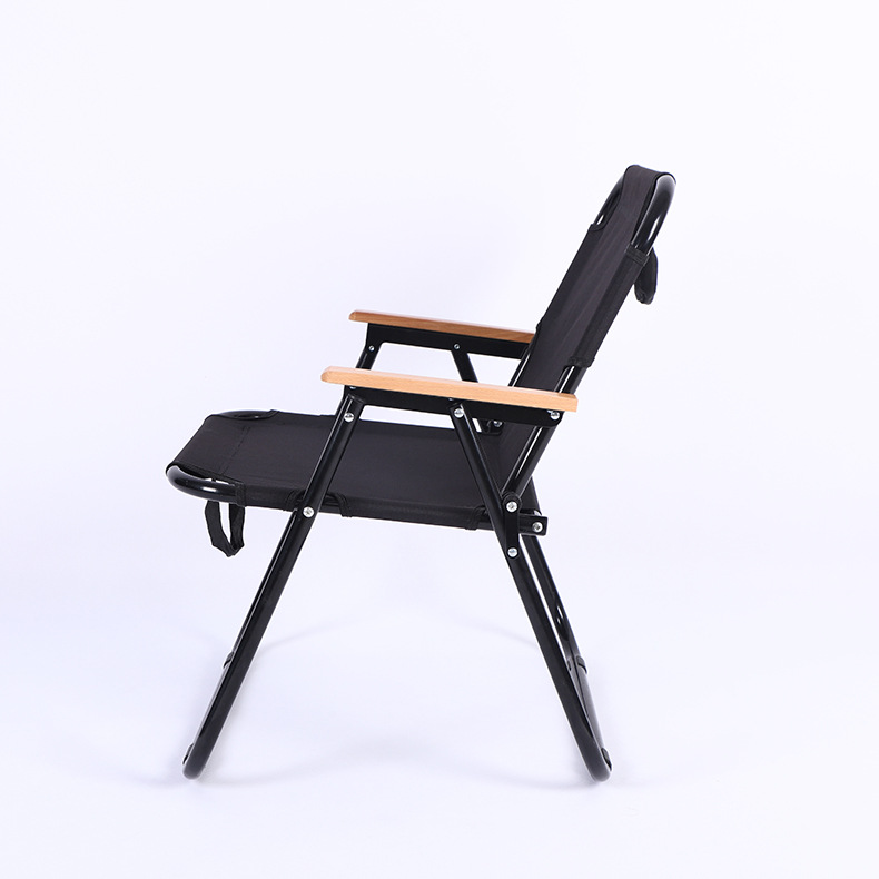 Oxford Cloth Iron Tube Single Spring Chair Outdoor Leisure Camping Chair Portable Camping Folding Chair