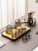 Glass tea set suit household tea tray small-scale Office a living room Anti scald Heat Teapot Tea Kung Fu Cup