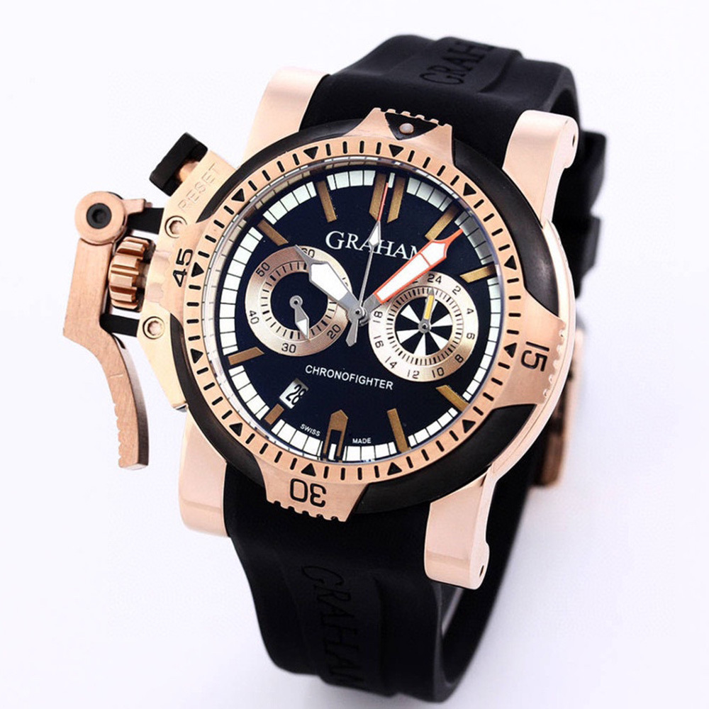 quartz watch 格林汉姆graham五针胶带石英表手表 gm002石英表haw