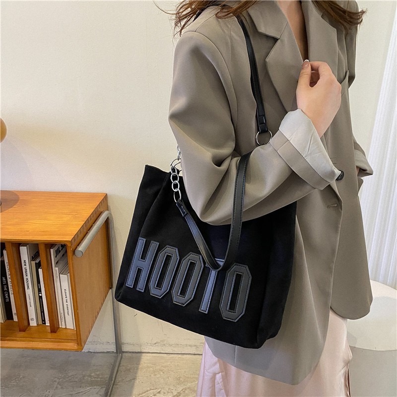 2023 New Popular Shopping Bag Fashion Women's Shoulder Bag Large Capacity Simple Hand Holding Casual Bag Tote Bag