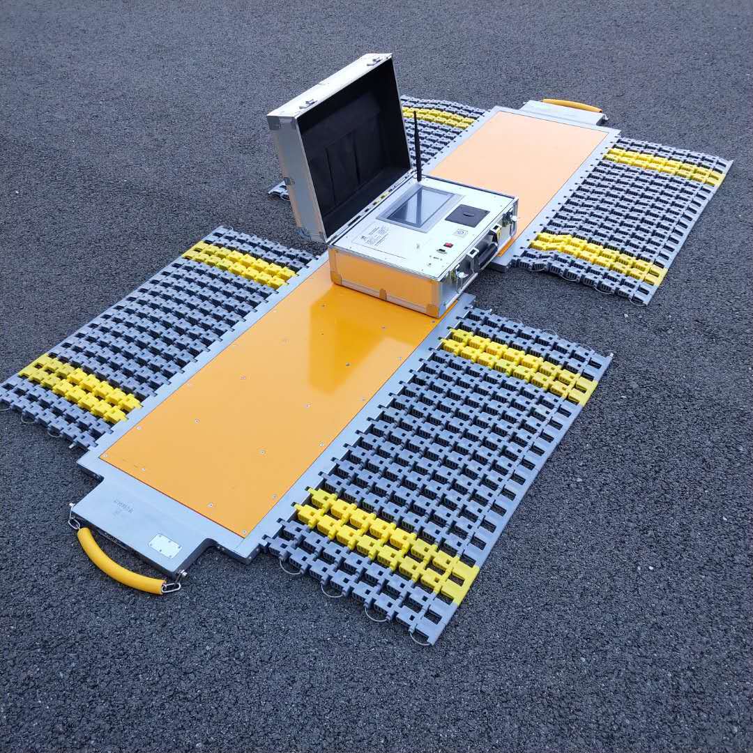 上海便携式无线汽车称重仪厂家 维修轴重仪 工地100吨移动式地磅