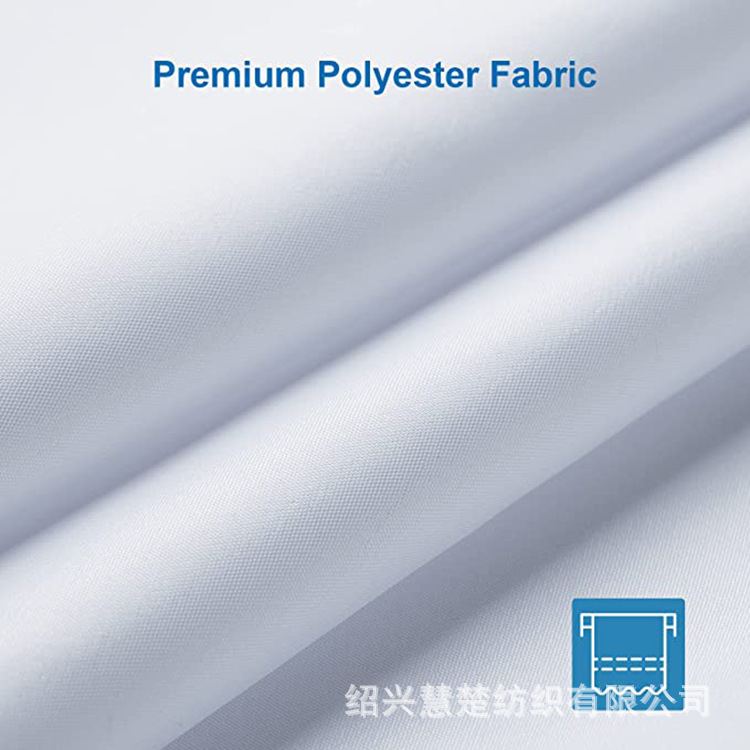 Factory in Stock Plain Pure White Thickened Shower Curtain Waterproof and Mildew-Proof Polyester More Sizes Bathroom Curtain