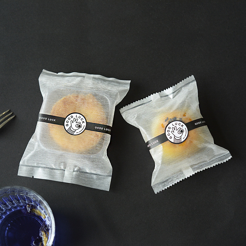 50g 80g月饼包装袋机封袋青团吸塑托蛋黄酥雪媚娘透明包装拉丝袋
