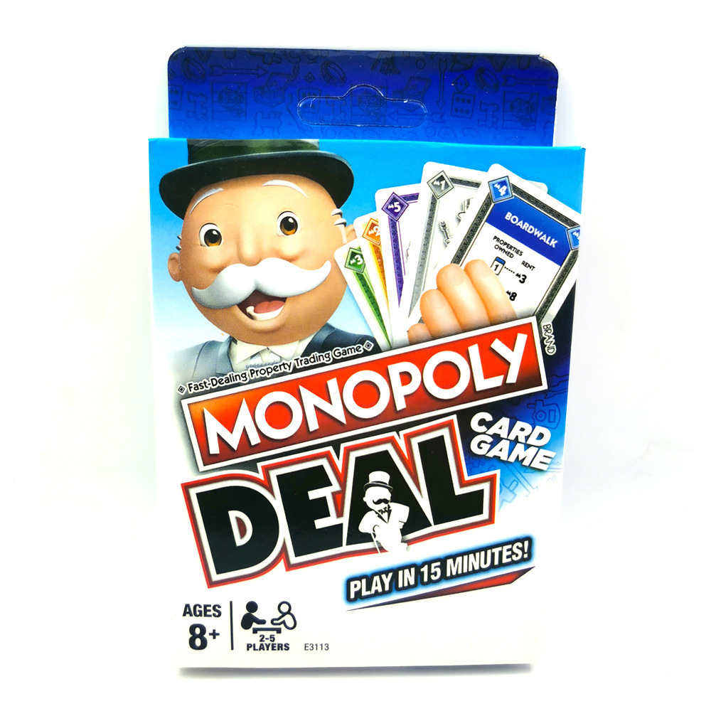 Party Leisure Card Board Game/Real Estate Tycoon Card Trading Game/Monopoly Card Desktop Game