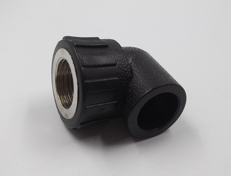 立勤hdpe聚乙烯管件100级pe内牙内丝弯头直接承插式 φ20-110