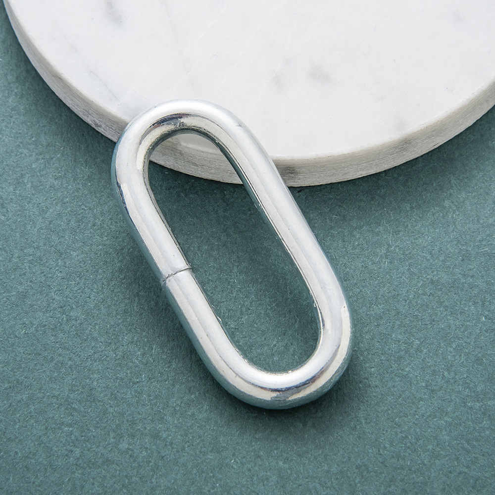 权晨椭圆形铁环金属蛋扣线扣箱包配件方形包带调节扣厂价直供