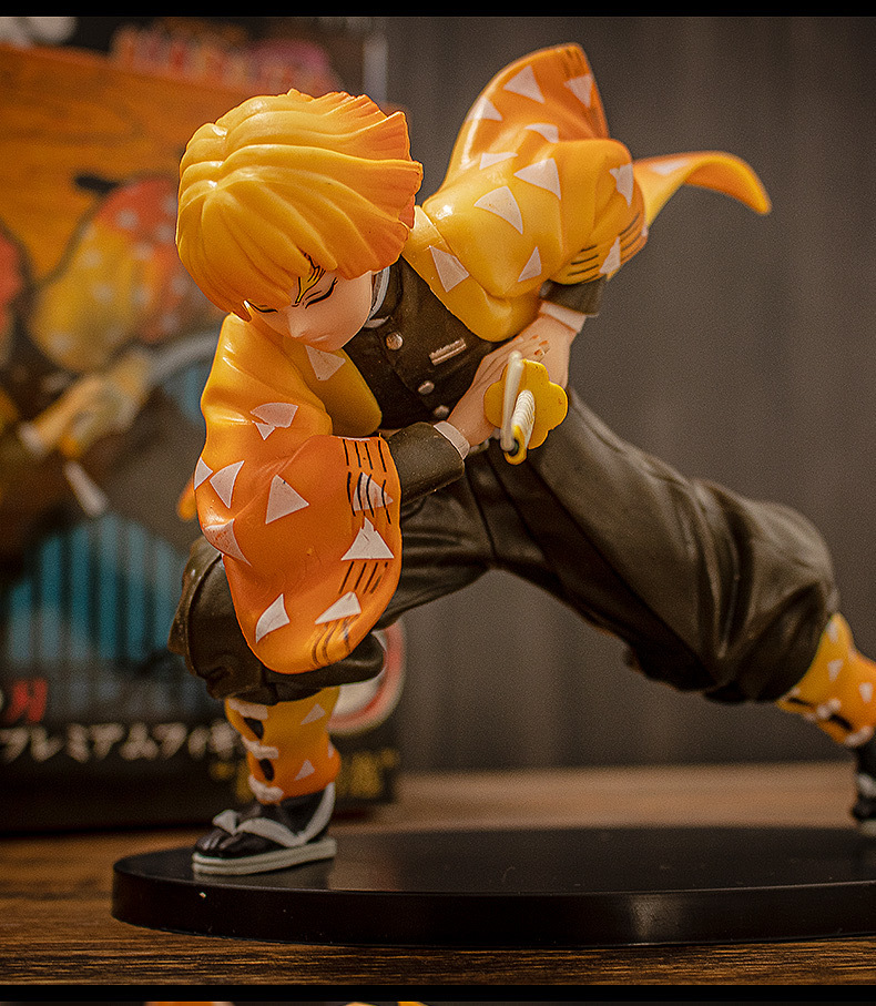 鬼灭之刃 我妻善逸 spm 雷之呼吸 霹雳一闪 拨剑 盒装手办公仔