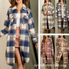 Explosion models in Europe and America 2022 winter new pattern Women's wear fashion Lapel pocket Long sleeve have more cash than can be accounted for lattice coat Cardigan Explosion models in Europe and America 2022 winter new pattern Women's wear fashion Lapel pocket Long sleeve have more cash than can be accounted for lattice coat Cardigan