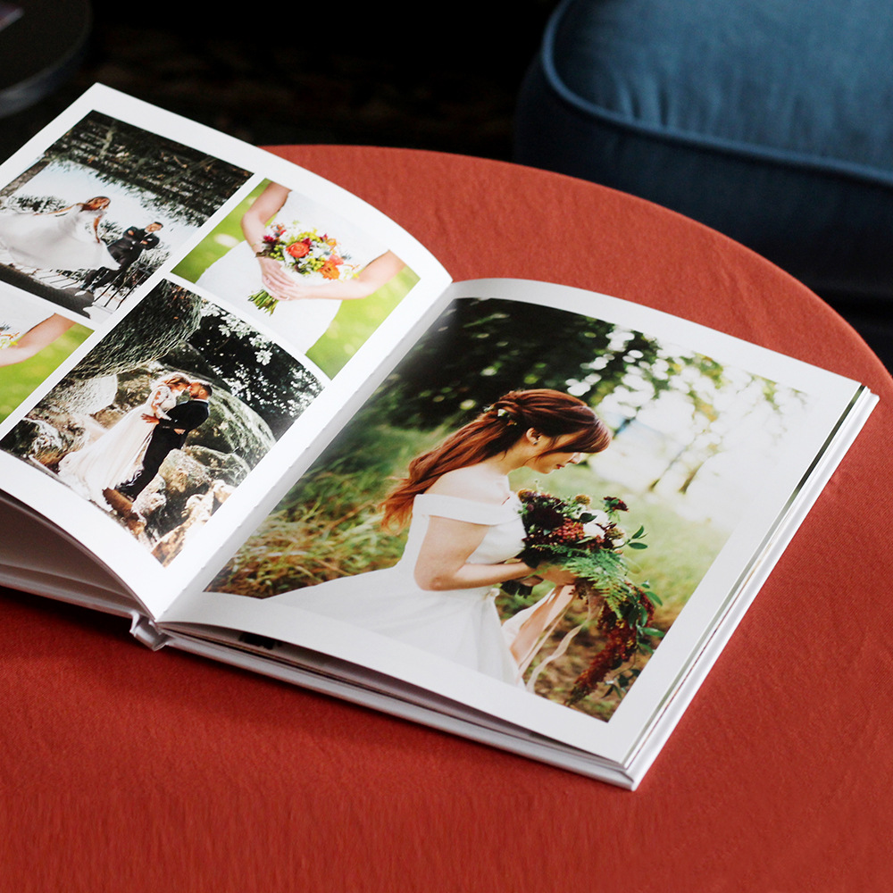布艺锁线精装布纹线装照片书相册制作画册 影集婚礼影楼纪念册