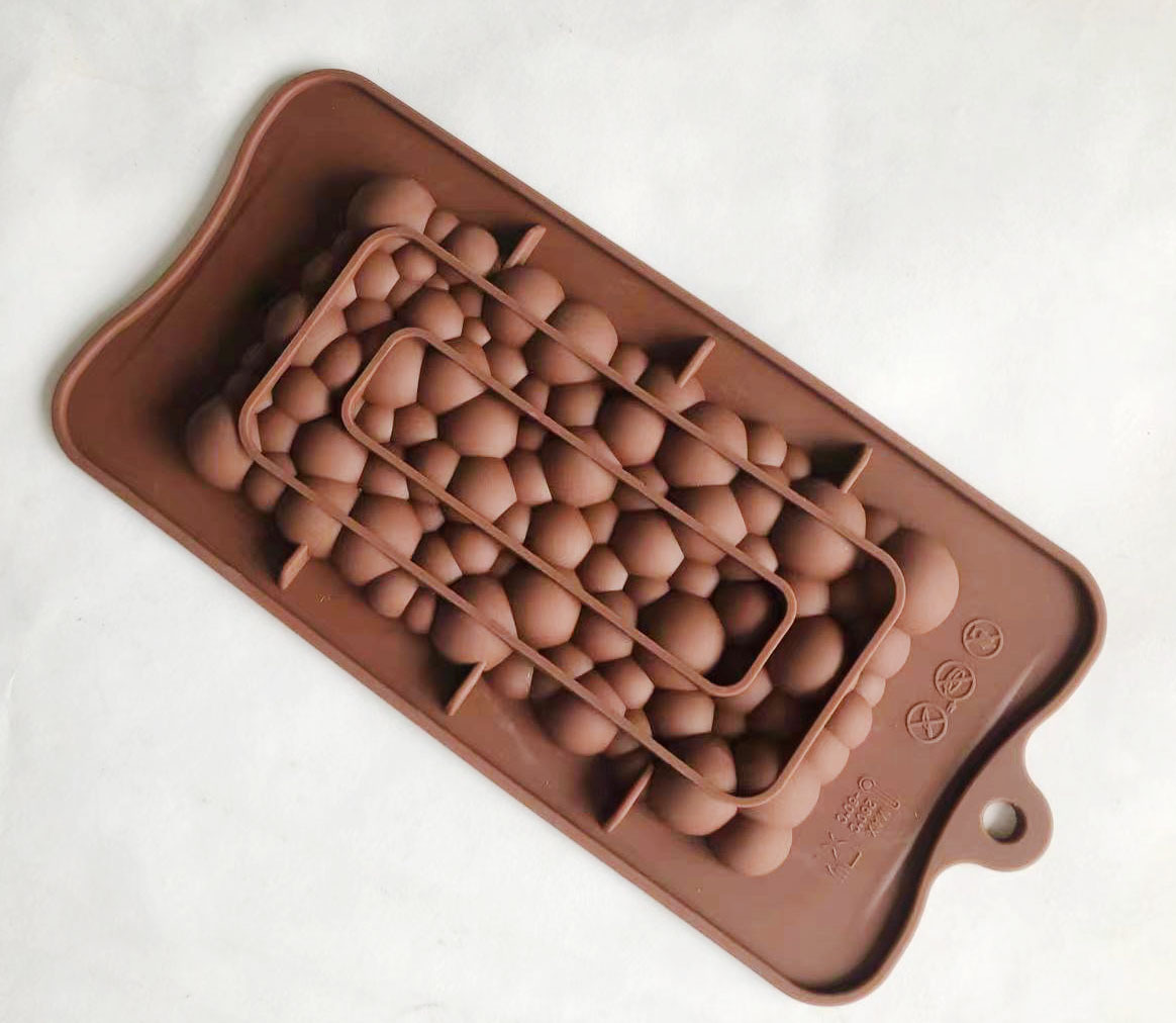 多款泡泡巧克力烘焙工具泡沫款家用简易巧克力制作硅胶模具