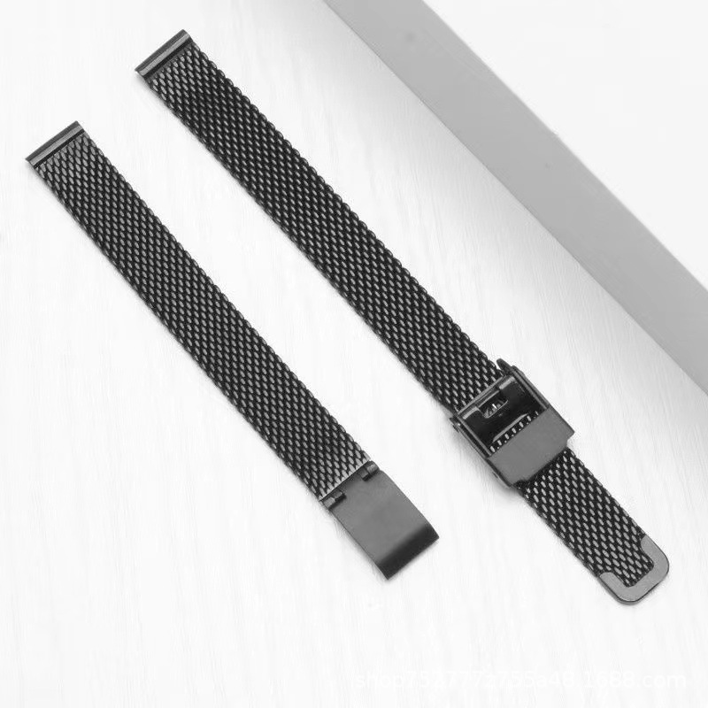 Substitute DW Stainless Steel Mesh with 0.6 Wire Double Buckle 8mm-24mm Milanis Steel Wire Watch Band Watch Bracelet