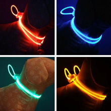 High Quality 1 Pcs Multi-color LED Pet Collar Adjustable跨境