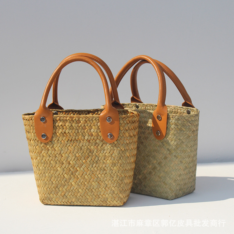 straw bag hand-woven special-interest design women‘s handbag fashion temperament small handbag seaside vacation beach bag