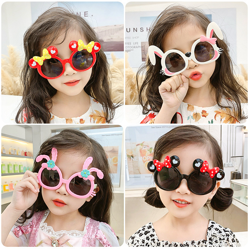 Kids Sunglasses Fashion Cartoon Dress up Glasses Cute Boys and Girls UV Protection Baby Sunglasses Toys Wholesale