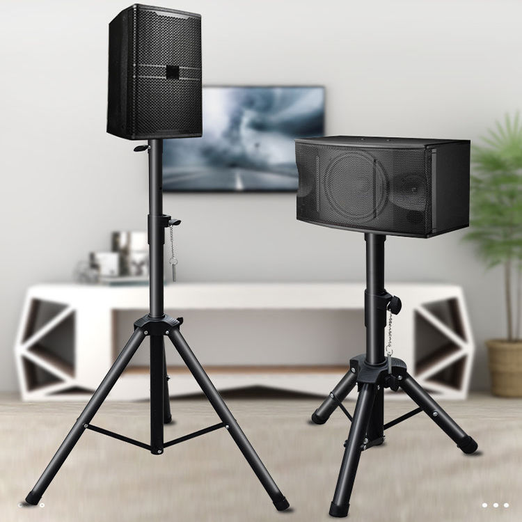 专业音箱支架三脚架音响三角架舞台架子金属落地架托盘卡包架