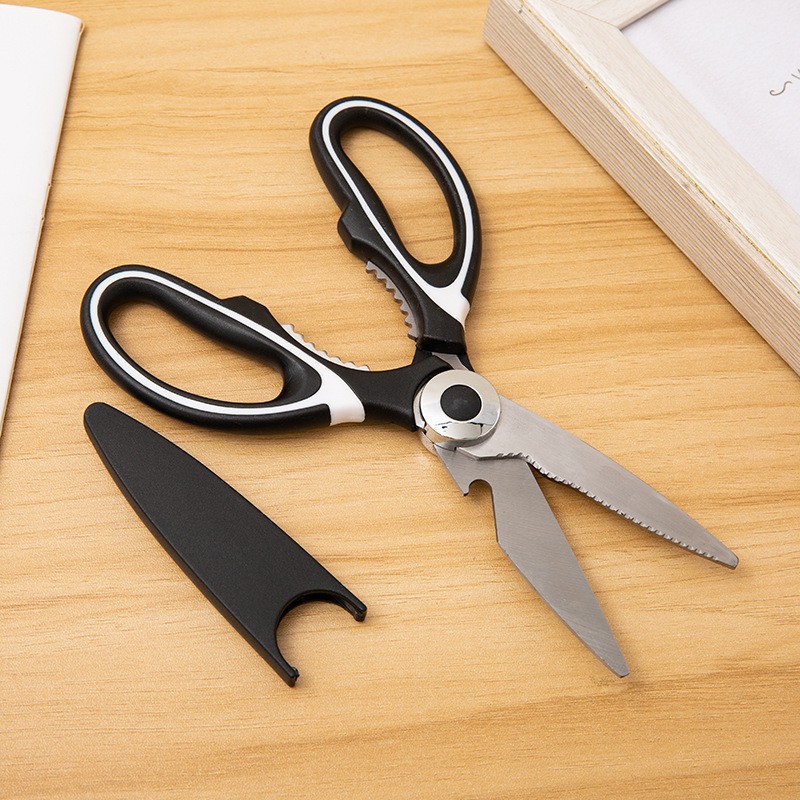 Stainless Steel Food Chicken Bone Scissors Can Clip Walnut Household Kitchen Scissors Multi-Purpose Panda Scissors Factory Wholesale