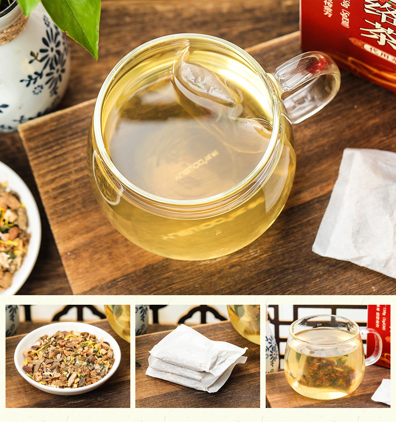 淳滋堂参七通络茶 平卧菊三七人参槐花昆布葛根花茶非血管非脉络