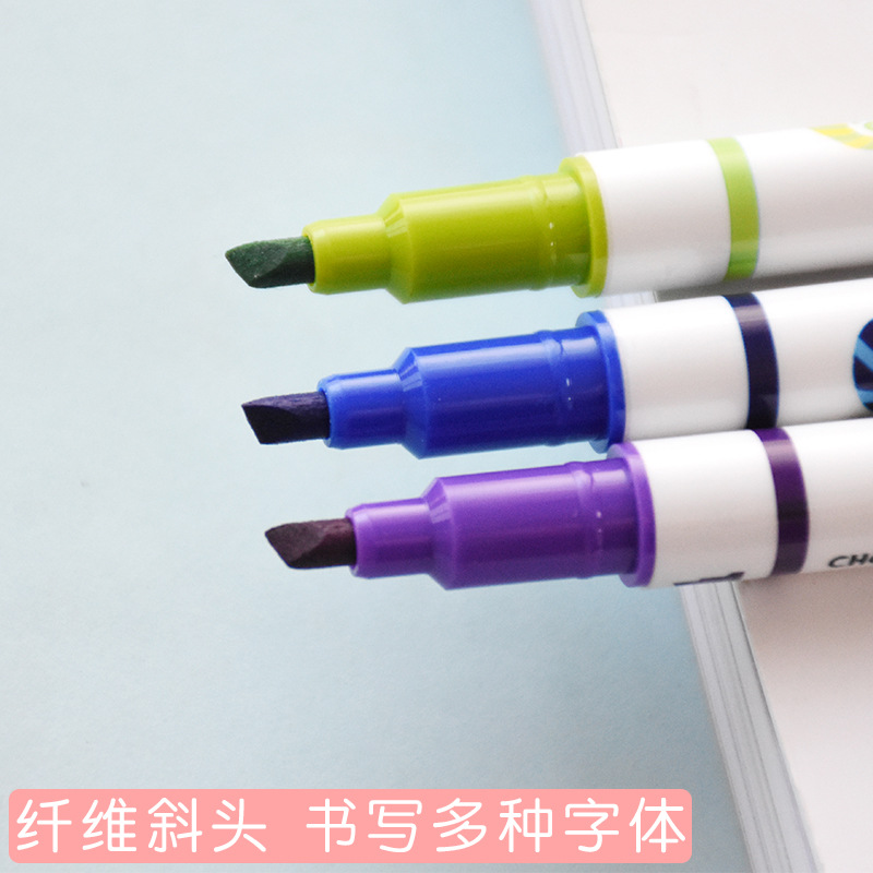 Timeout H725 Color Changeable Fluorescent Marker Journal Pen One Multi-Color Trending Creative Yellow Light Color Series Marking Pen