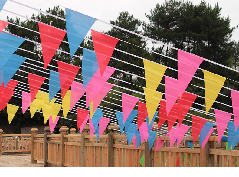 牛年新年装饰氛围布置用品开业户外红旗彩旗吊旗挂件小灯笼挂饰