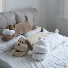 狗狗抱枕猫咪夹腿睡觉长条枕午休枕沙发靠垫床头靠枕飘窗装饰绠追