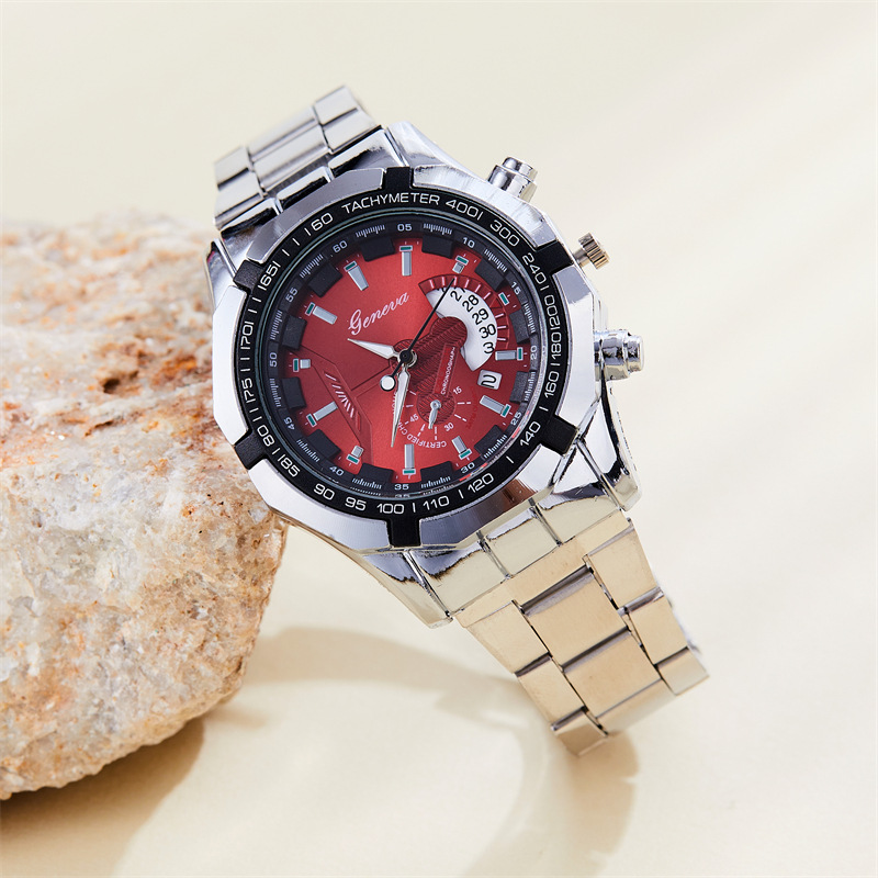 品牌抖音新品爆款直播夜光日历时尚网红商务男士手表男表外贸跨境