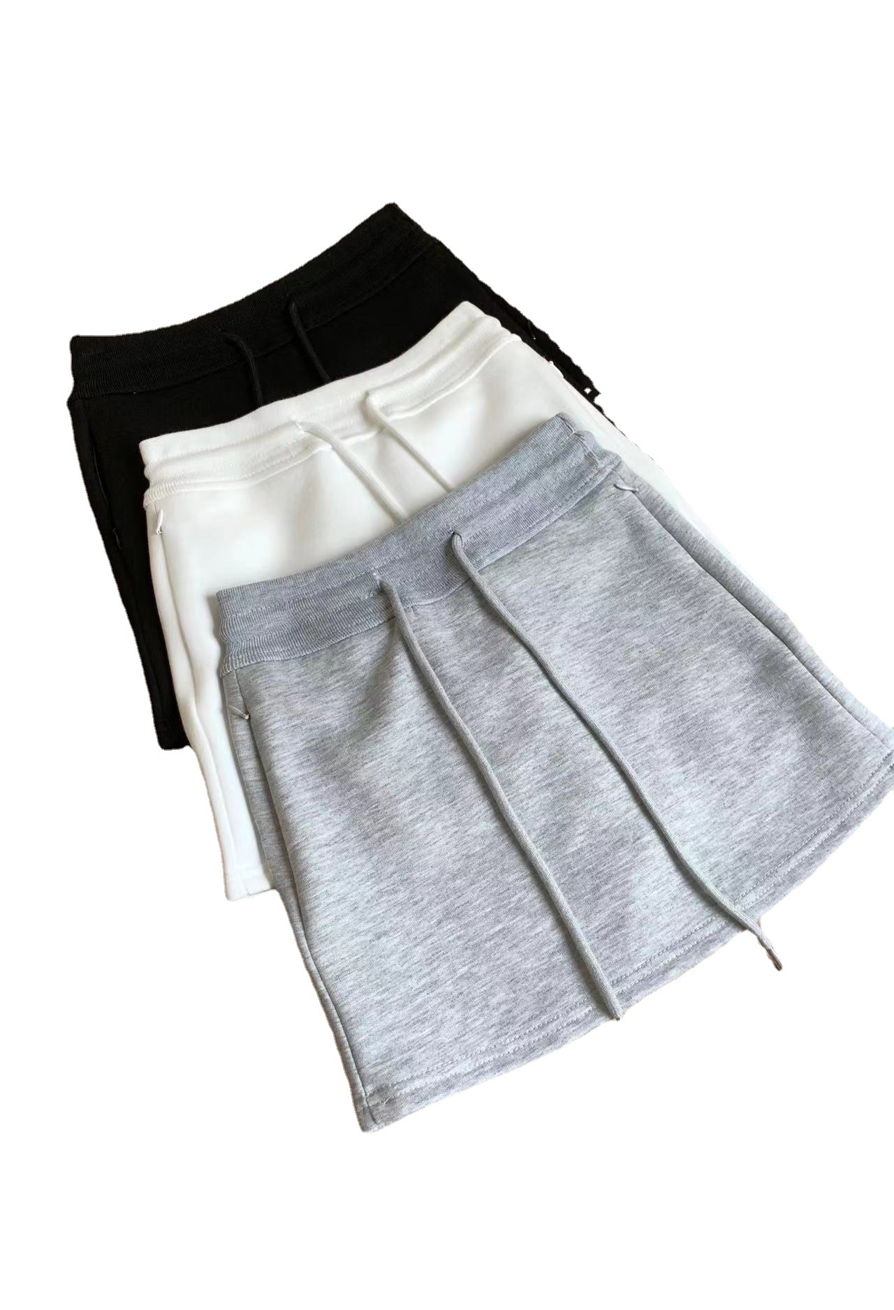 Skirt a-Line Bathroom Skirt Women's High Waist Casual Drawstring Culottes 2023 Spring and Summer New Slimming Sports Short Skirt