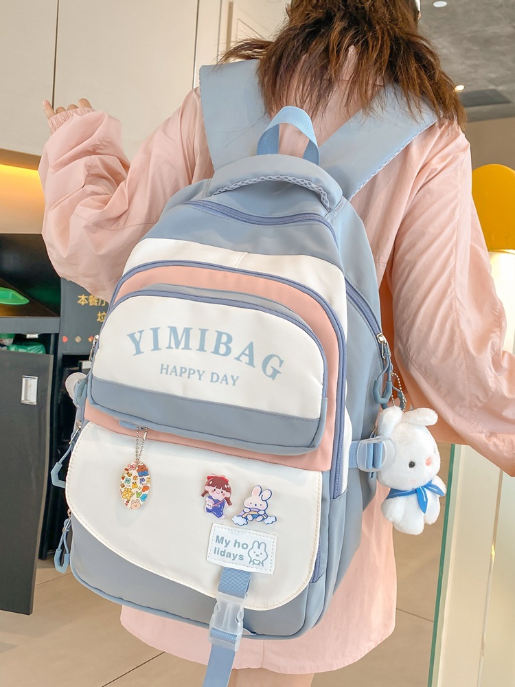 Schoolbag Female Junior High School Student Fresh Cute Backpack Middle School Students' Backpack