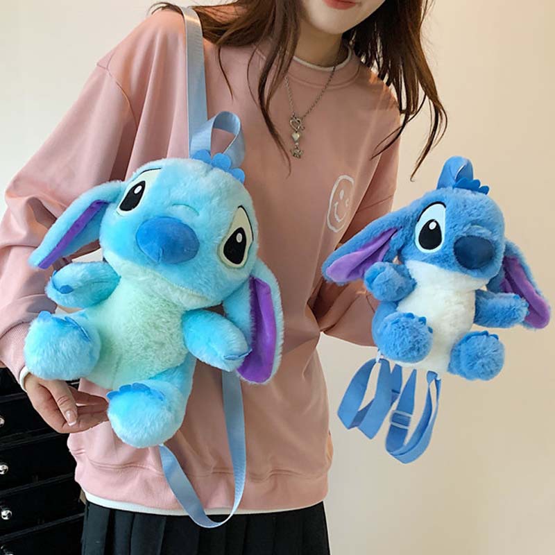 small wholesale stitch plush cartoon backpack girls‘ cute ins shoulder messenger bag parent-child gift