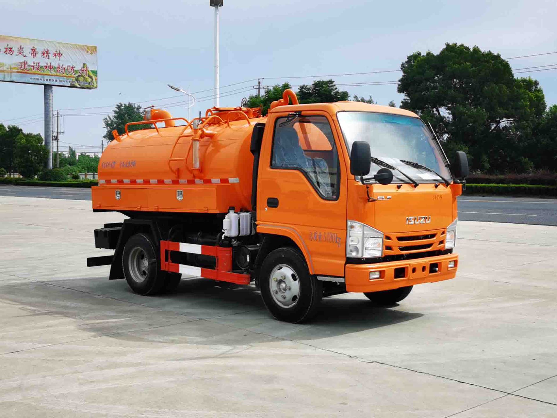 国六庆铃五十铃吸粪车 4方五十铃吸粪车图片 五十铃吸粪车视频