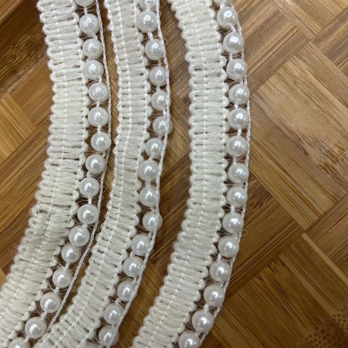 spot goods 2cm new beads classic style wedding gown dress beads imitation pearl ribbon neckline accessories lace