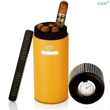 Leather Travel Humidor Cigar Box Cedar Wood Portable Cigar跨